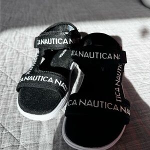 Nautica Kids Black and White Sandals